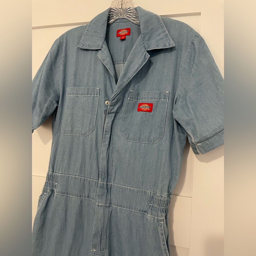 Dickie’s chambray/denim coveralls